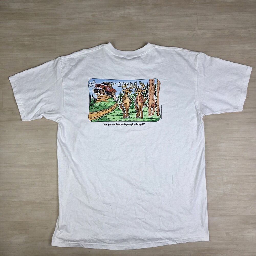 2005 Mistletoe Belt‎ Buckle Company Deer Hunting Parody Funny Shirt Size XL